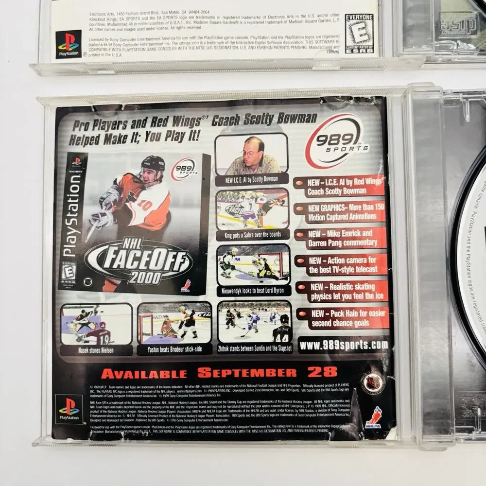 Madden 1999 & NFL GameDay 2000 PlayStation 1 PS1 2 Game Football Bundle Lot VG